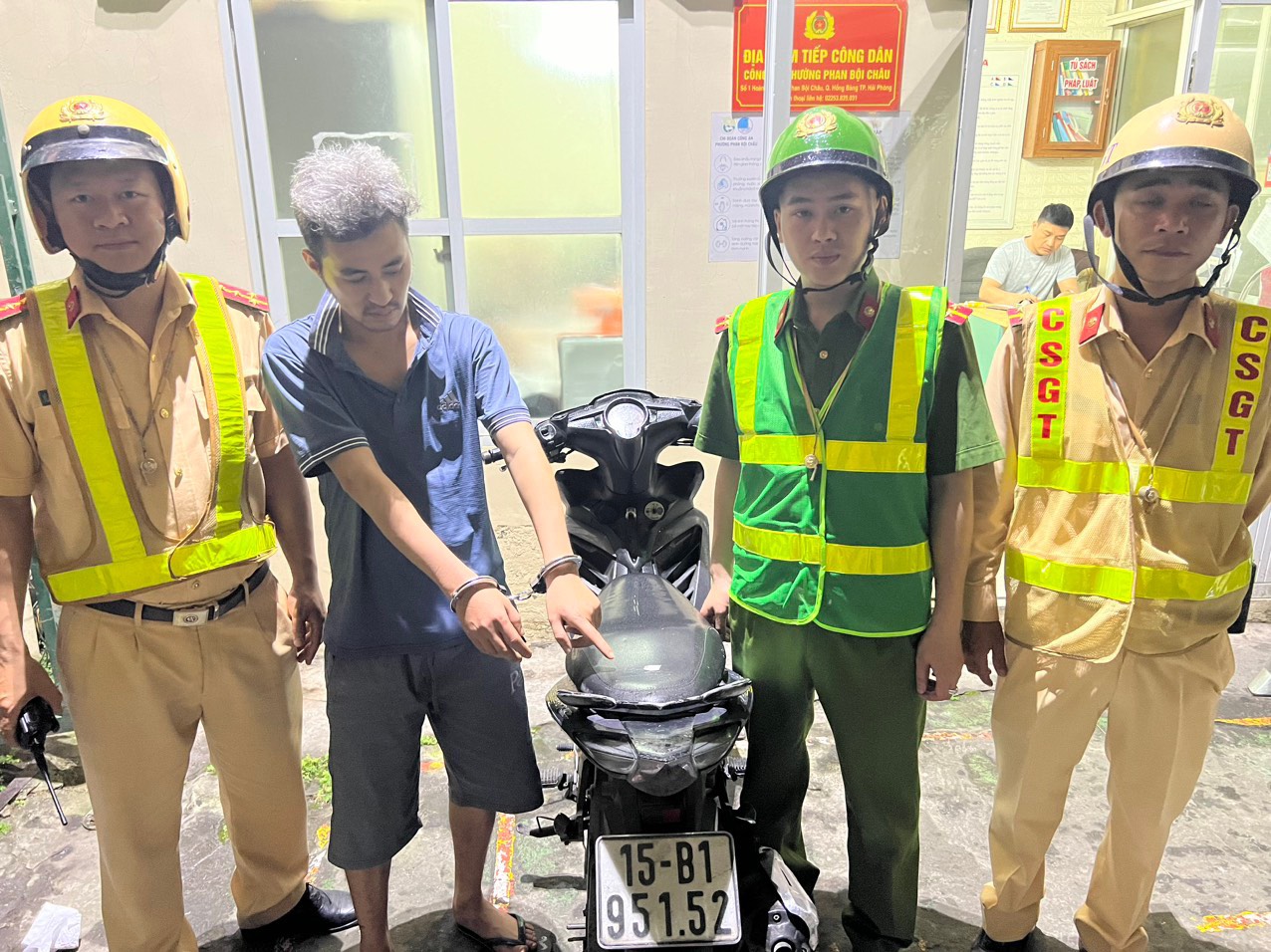 Đội Cảnh sát giao trật tự Công an quận Hồng Bàng: Phát hiện đối tượng điều khiển xe mô tô mà trong cơ thể có chất ma túy